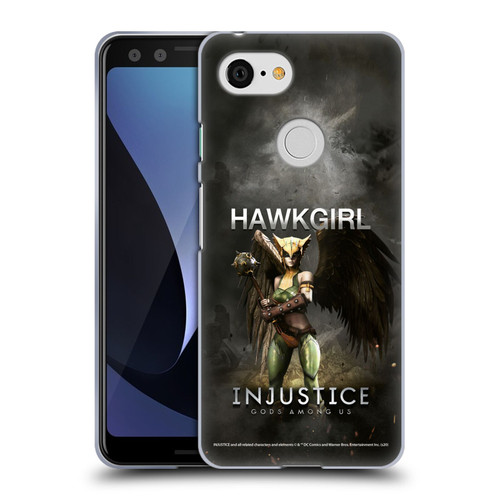 Injustice Gods Among Us Characters Hawkgirl Soft Gel Case for Google Pixel 3