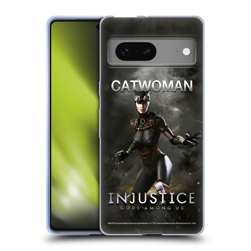 Injustice Gods Among Us Characters Catwoman Soft Gel Case for Google Pixel 7
