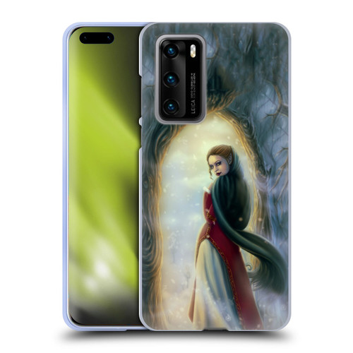 Tiffany "Tito" Toland-Scott Christmas Art Elf Woman In Snowy Forest Soft Gel Case for Huawei P40 5G
