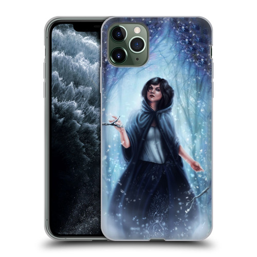Tiffany "Tito" Toland-Scott Christmas Art Snow White In Snowy Forest Soft Gel Case for Apple iPhone 11 Pro Max