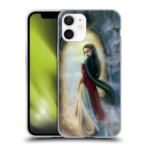 Tiffany "Tito" Toland-Scott Christmas Art Elf Woman In Snowy Forest Soft Gel Case for Apple iPhone 12 Mini