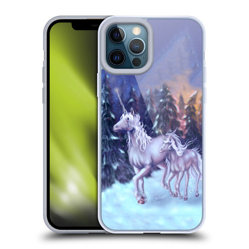 Tiffany "Tito" Toland-Scott Christmas Art Winter Unicorns Soft Gel Case for Apple iPhone 12 Pro Max