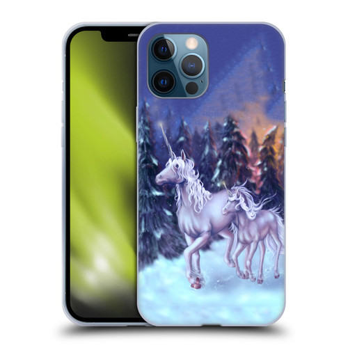 Tiffany "Tito" Toland-Scott Christmas Art Winter Unicorns Soft Gel Case for Apple iPhone 12 Pro Max