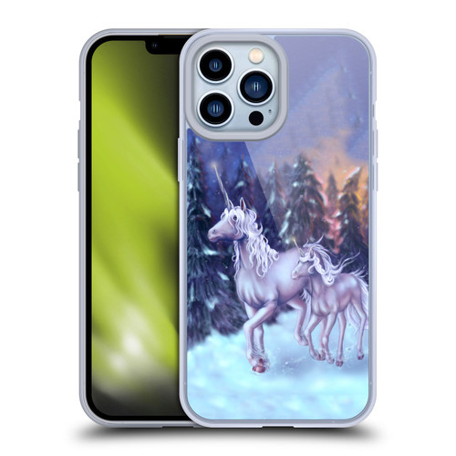 Tiffany "Tito" Toland-Scott Christmas Art Winter Unicorns Soft Gel Case for Apple iPhone 13 Pro Max