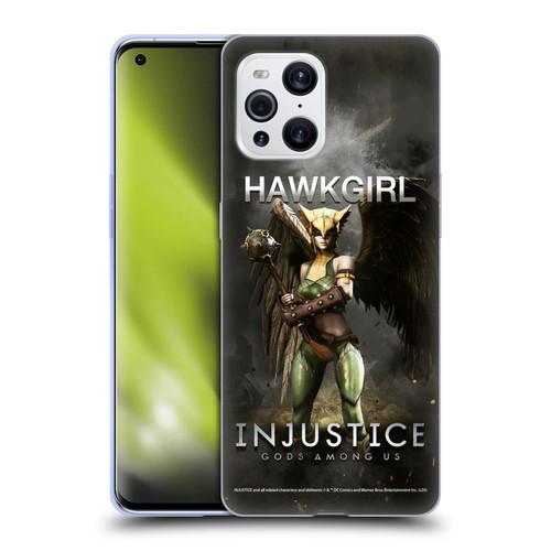 Injustice Gods Among Us Characters Hawkgirl Soft Gel Case for OPPO Find X3 / Pro