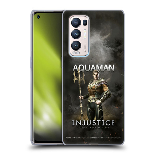 Injustice Gods Among Us Characters Aquaman Soft Gel Case for OPPO Find X3 Neo / Reno5 Pro+ 5G