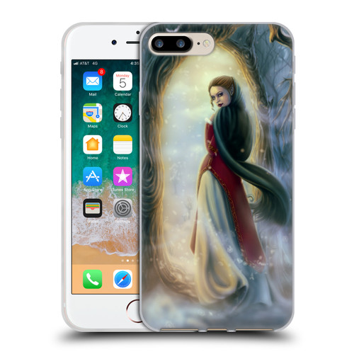 Tiffany "Tito" Toland-Scott Christmas Art Elf Woman In Snowy Forest Soft Gel Case for Apple iPhone 7 Plus / iPhone 8 Plus