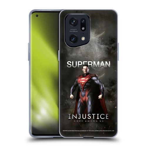 Injustice Gods Among Us Characters Superman Soft Gel Case for OPPO Find X5 Pro