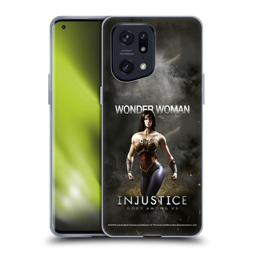 Injustice Gods Among Us Characters Wonder Woman Soft Gel Case for OPPO Find X5 Pro