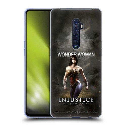 Injustice Gods Among Us Characters Wonder Woman Soft Gel Case for OPPO Reno 2