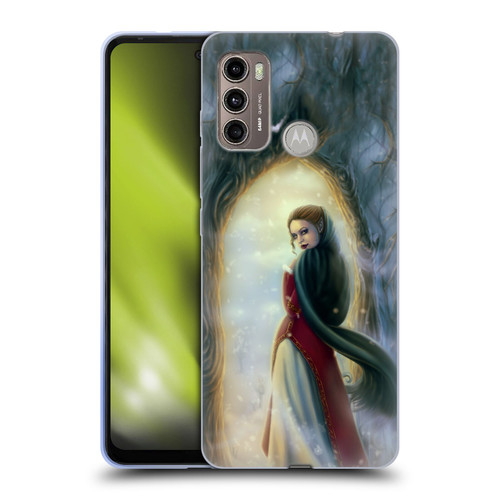 Tiffany "Tito" Toland-Scott Christmas Art Elf Woman In Snowy Forest Soft Gel Case for Motorola Moto G60 / Moto G40 Fusion