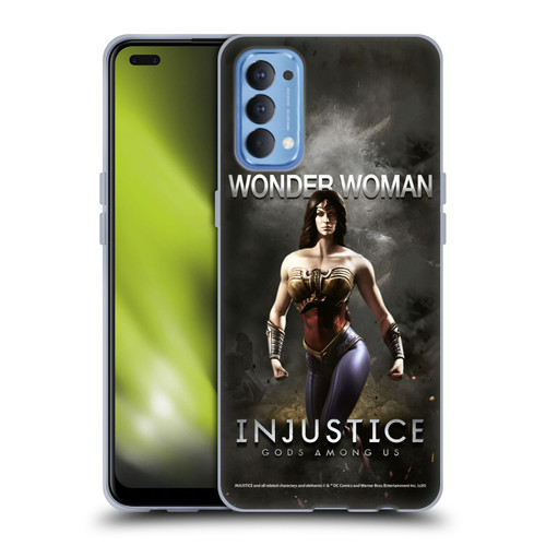 Injustice Gods Among Us Characters Wonder Woman Soft Gel Case for OPPO Reno 4 5G