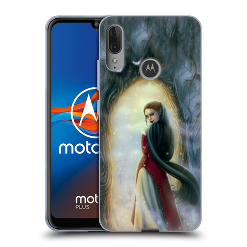 Tiffany "Tito" Toland-Scott Christmas Art Elf Woman In Snowy Forest Soft Gel Case for Motorola Moto E6 Plus