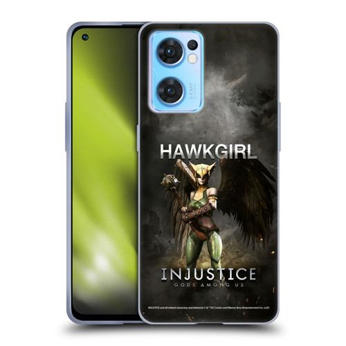 Injustice Gods Among Us Characters Hawkgirl Soft Gel Case for OPPO Reno7 5G / Find X5 Lite