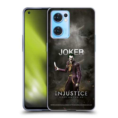 Injustice Gods Among Us Characters Joker Soft Gel Case for OPPO Reno7 5G / Find X5 Lite
