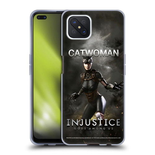 Injustice Gods Among Us Characters Catwoman Soft Gel Case for OPPO Reno4 Z 5G