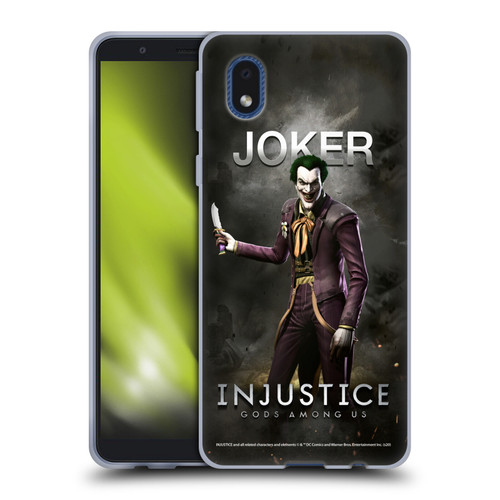 Injustice Gods Among Us Characters Joker Soft Gel Case for Samsung Galaxy A01 Core (2020)