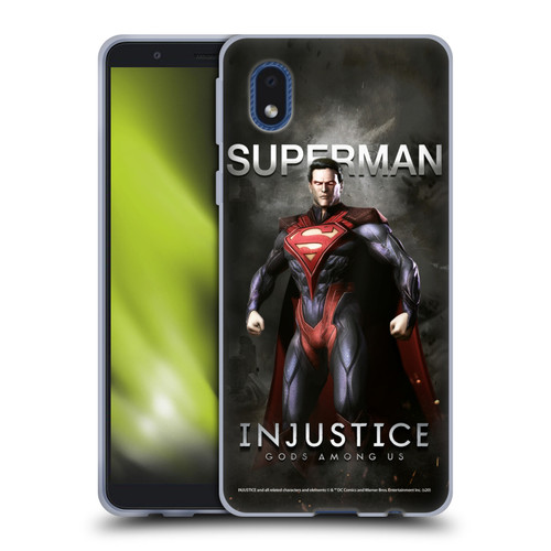 Injustice Gods Among Us Characters Superman Soft Gel Case for Samsung Galaxy A01 Core (2020)