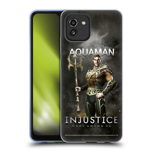 Injustice Gods Among Us Characters Aquaman Soft Gel Case for Samsung Galaxy A03 (2021)