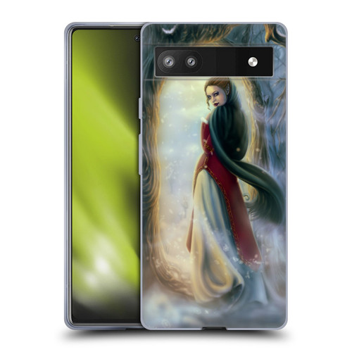 Tiffany "Tito" Toland-Scott Christmas Art Elf Woman In Snowy Forest Soft Gel Case for Google Pixel 6a