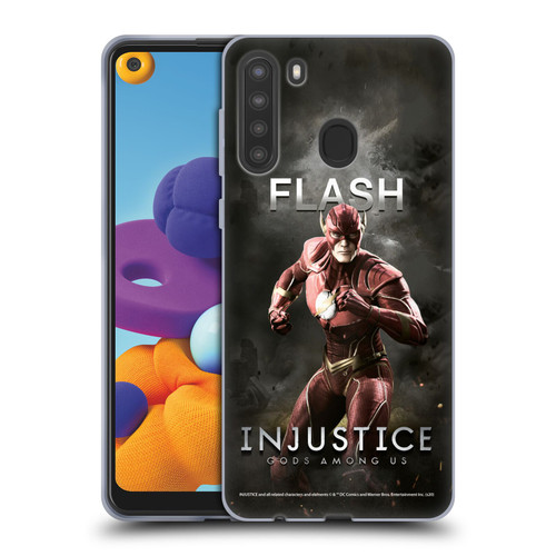 Injustice Gods Among Us Characters Flash Soft Gel Case for Samsung Galaxy A21 (2020)