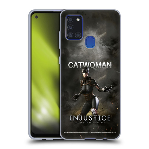 Injustice Gods Among Us Characters Catwoman Soft Gel Case for Samsung Galaxy A21s (2020)