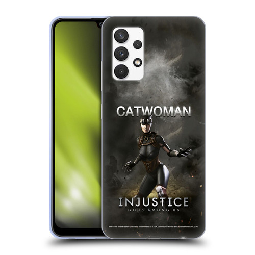 Injustice Gods Among Us Characters Catwoman Soft Gel Case for Samsung Galaxy A32 (2021)