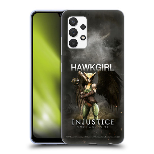 Injustice Gods Among Us Characters Hawkgirl Soft Gel Case for Samsung Galaxy A32 (2021)