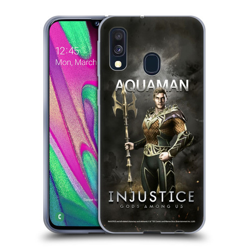 Injustice Gods Among Us Characters Aquaman Soft Gel Case for Samsung Galaxy A40 (2019)