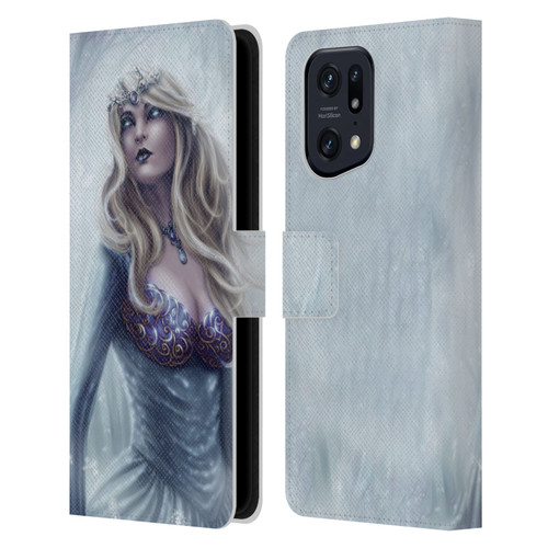 Tiffany "Tito" Toland-Scott Christmas Art Winter Forest Queen Leather Book Wallet Case Cover For OPPO Find X5 Pro