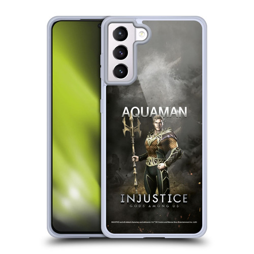 Injustice Gods Among Us Characters Aquaman Soft Gel Case for Samsung Galaxy S21+ 5G