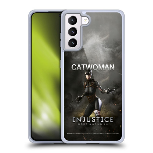Injustice Gods Among Us Characters Catwoman Soft Gel Case for Samsung Galaxy S21+ 5G