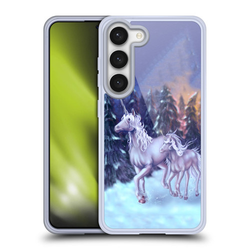 Tiffany "Tito" Toland-Scott Christmas Art Winter Unicorns Soft Gel Case for Samsung Galaxy S23 5G