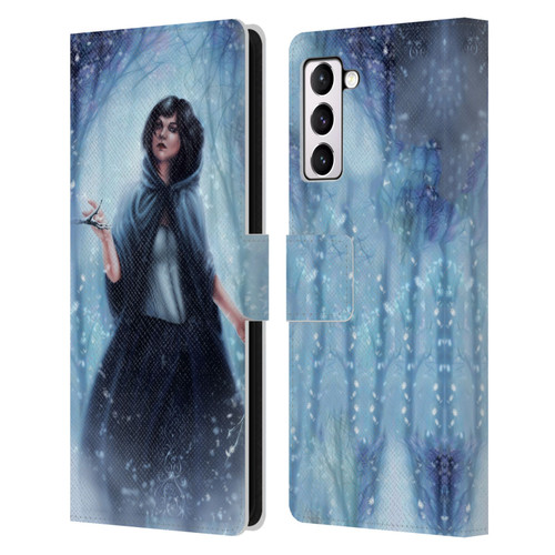 Tiffany "Tito" Toland-Scott Christmas Art Snow White In Snowy Forest Leather Book Wallet Case Cover For Samsung Galaxy S21+ 5G