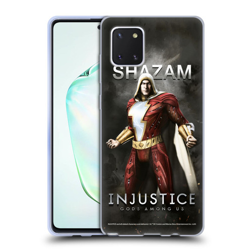 Injustice Gods Among Us Characters Shazam Soft Gel Case for Samsung Galaxy Note10 Lite