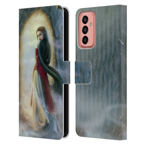 Tiffany "Tito" Toland-Scott Christmas Art Elf Woman In Snowy Forest Leather Book Wallet Case Cover For Samsung Galaxy M13 (2022)