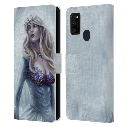 Tiffany "Tito" Toland-Scott Christmas Art Winter Forest Queen Leather Book Wallet Case Cover For Samsung Galaxy M30s (2019)/M21 (2020)