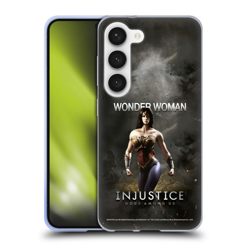 Injustice Gods Among Us Characters Wonder Woman Soft Gel Case for Samsung Galaxy S23 5G
