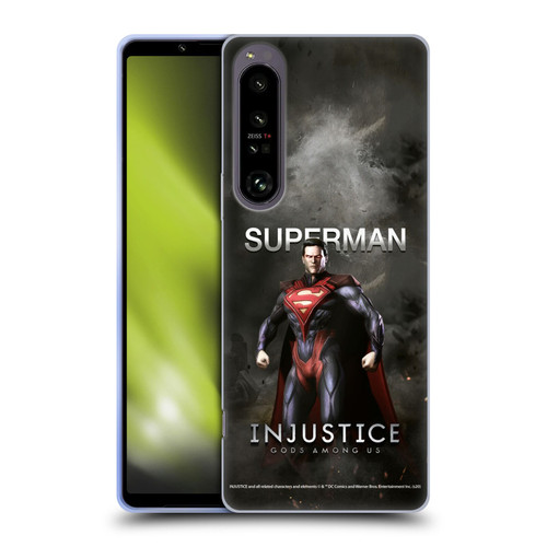 Injustice Gods Among Us Characters Superman Soft Gel Case for Sony Xperia 1 IV