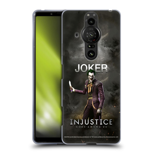 Injustice Gods Among Us Characters Joker Soft Gel Case for Sony Xperia Pro-I