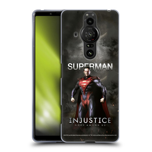 Injustice Gods Among Us Characters Superman Soft Gel Case for Sony Xperia Pro-I