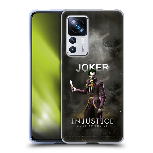 Injustice Gods Among Us Characters Joker Soft Gel Case for Xiaomi 12T Pro