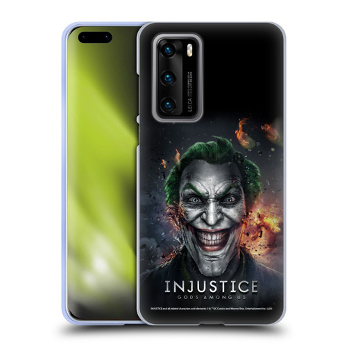 Injustice Gods Among Us Key Art Joker Soft Gel Case for Huawei P40 5G