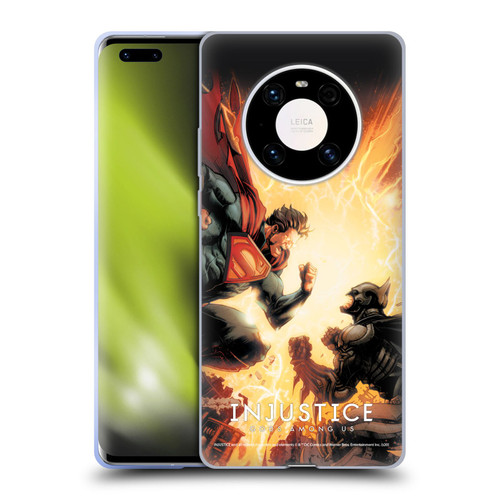 Injustice Gods Among Us Key Art Battle Soft Gel Case for Huawei Mate 40 Pro 5G