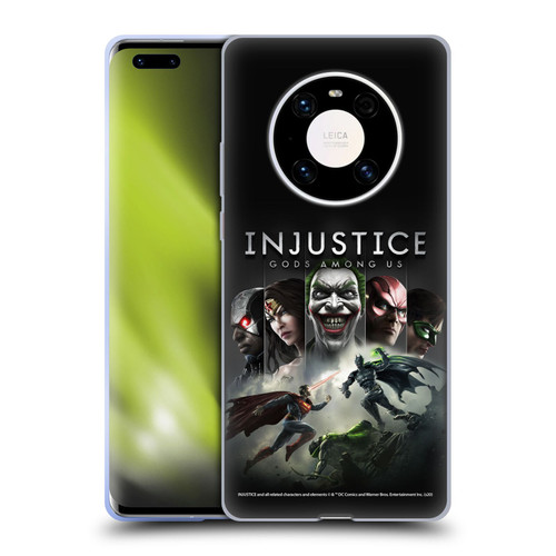 Injustice Gods Among Us Key Art Poster Soft Gel Case for Huawei Mate 40 Pro 5G