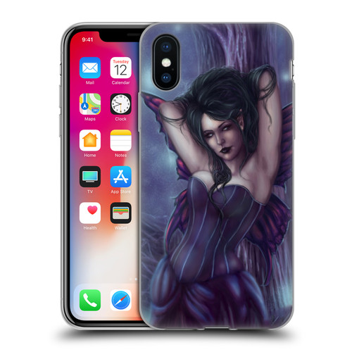 Tiffany "Tito" Toland-Scott Fairies Purple Gothic Soft Gel Case for Apple iPhone X / iPhone XS