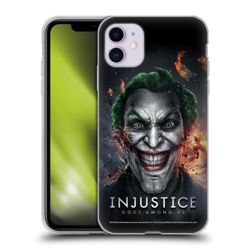 Injustice Gods Among Us Key Art Joker Soft Gel Case for Apple iPhone 11