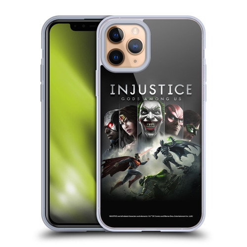 Injustice Gods Among Us Key Art Poster Soft Gel Case for Apple iPhone 11 Pro