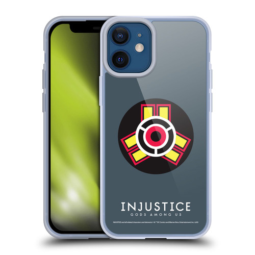 Injustice Gods Among Us Key Art Game Logo Soft Gel Case for Apple iPhone 12 Mini
