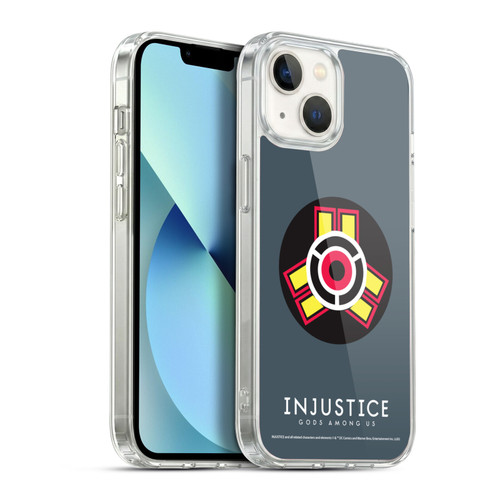 Injustice Gods Among Us Key Art Game Logo Soft Gel Case for Apple iPhone 13